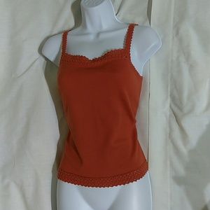 Petite sophisticates burnt orange top